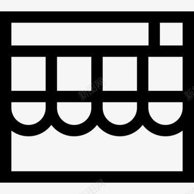网上商店营销SEO8线性图标图标