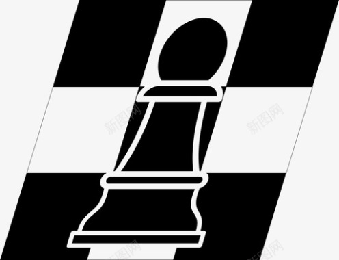 国际象棋国际象棋棋盘体育图标图标