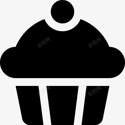 纸杯蛋糕食物61填充图标svg_新图网 https://ixintu.com 填充 纸杯蛋糕 食物61