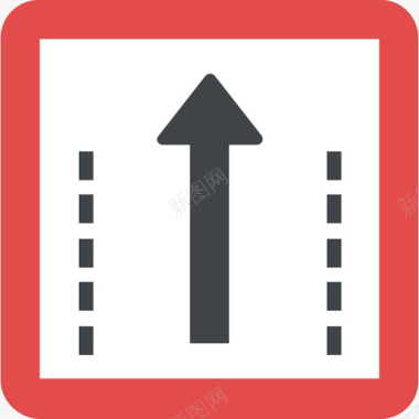 交通标志符号25扁平图标图标
