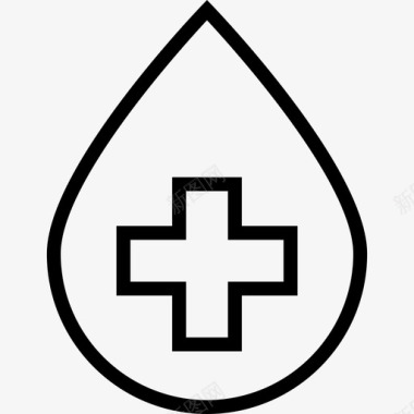 血滴保健9线性图标图标