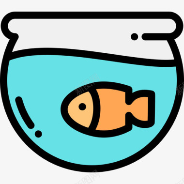 鱼兽医10线色图标图标
