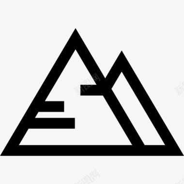金字塔考古学5线性图标图标