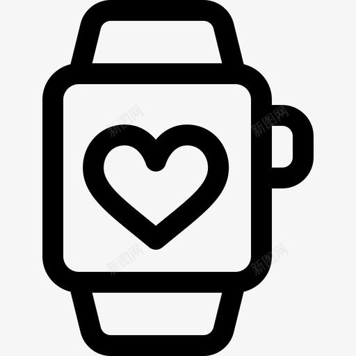 智能手表健康生活方式13线性图标svg_新图网 https://ixintu.com 健康生活方式13 智能手表 线性