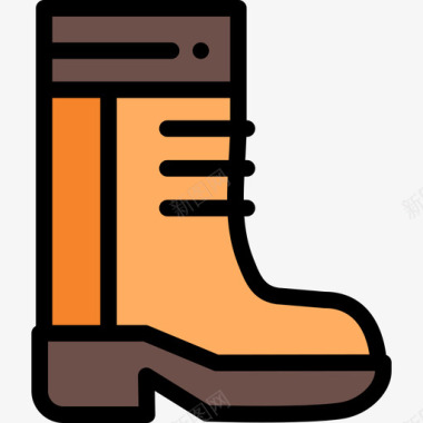 靴子农业13线性颜色图标图标