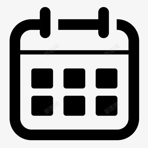 日历时间表提醒图标svg_新图网 https://ixintu.com 事件 助手 备忘录 提醒 日历 日期 时间表 计划 计时器