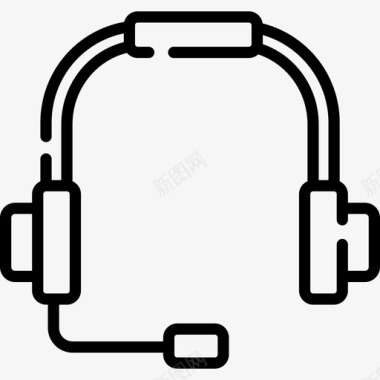 耳机游戏29线性图标图标