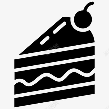 蛋糕块生日蛋糕蛋糕片图标图标