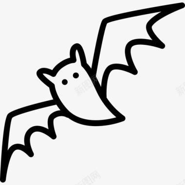 蝙蝠飞鼠万圣节图标图标