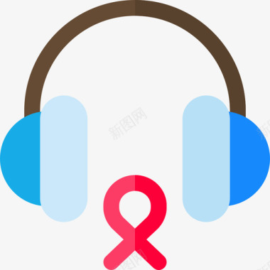 耳机世界癌症意识日4平装图标图标