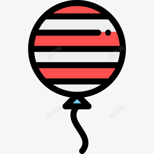 气球感恩节57线形颜色图标svg_新图网 https://ixintu.com 感恩节57 气球 线形颜色