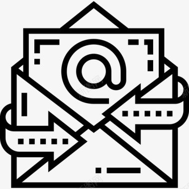 电子邮件笔记任务6线性图标图标