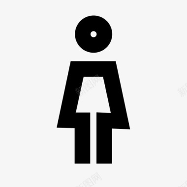 女厕所大厦商务图标图标