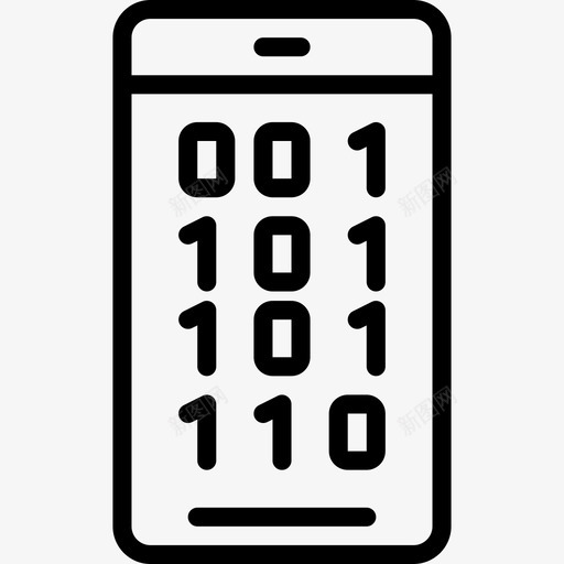 智能手机数据安全13线性图标svg_新图网 https://ixintu.com 数据安全13 智能手机 线性