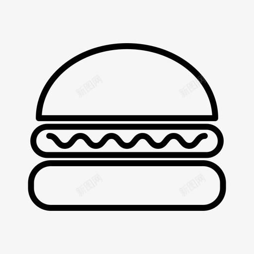 汉堡芝士汉堡三明治图标svg_新图网 https://ixintu.com 三明治 汉堡 派对庆祝 芝士汉堡