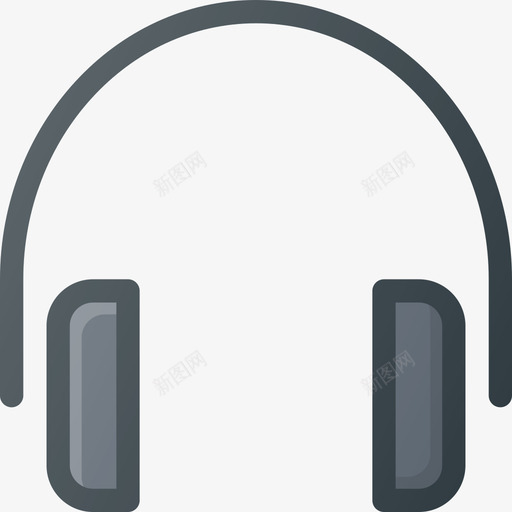 耳机音乐音频3线性颜色图标svg_新图网 https://ixintu.com 线性颜色 耳机 音乐音频3