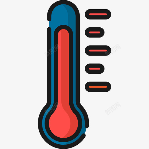 温度计家用自动化6线性颜色图标svg_新图网 https://ixintu.com 家用自动化6 温度计 线性颜色