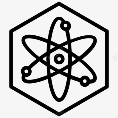 科学符号科学系统原子科学图标图标