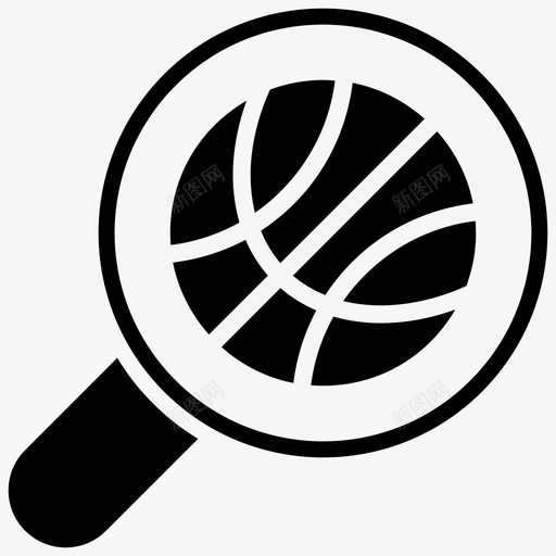 篮球分析游戏玩图标svg_新图网 https://ixintu.com 搜索游戏 游戏 玩 篮球分析 篮球字形矢量图标 运动球