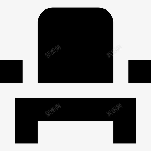 单色活动座椅图标svg_新图网 https://ixintu.com 单色活动座椅