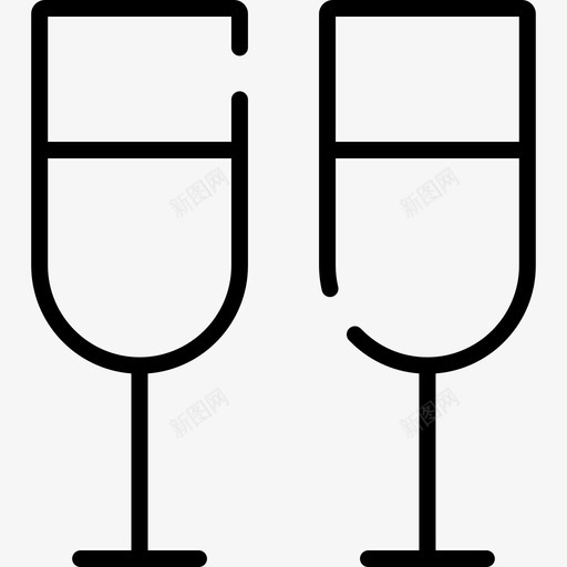 香槟50岁生日直系图标svg_新图网 https://ixintu.com 50岁生日 直系 香槟
