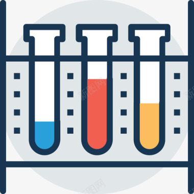 试管科学技术9线色图标图标