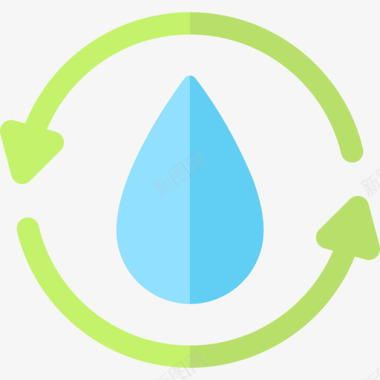 循环水能源和环境图标图标