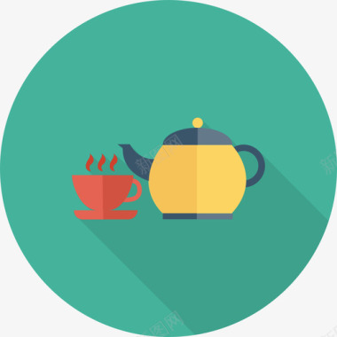 茶食品和饮料22循环图标图标