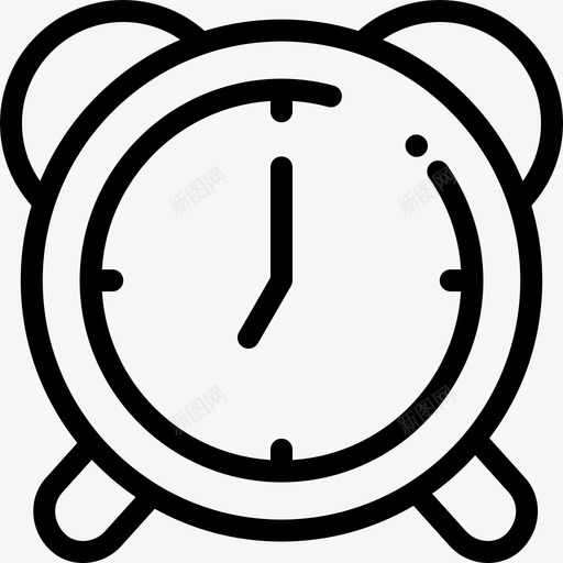 时钟早上例行程序8线性图标svg_新图网 https://ixintu.com 早上例行程序8 时钟 线性