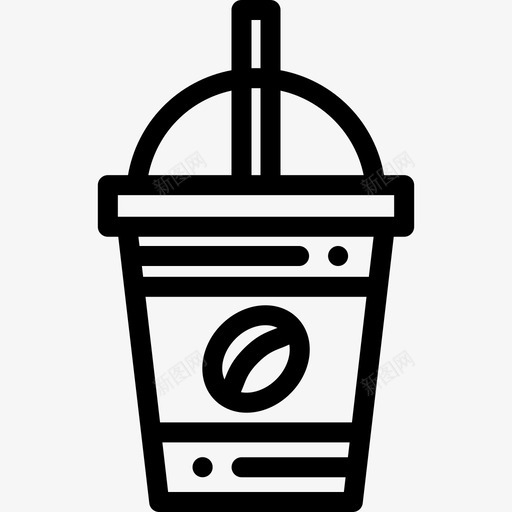 咖啡咖啡店40直线型图标svg_新图网 https://ixintu.com 咖啡 咖啡店40 直线型