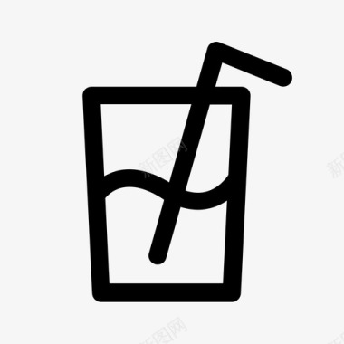 饮料玻璃杯液体图标图标