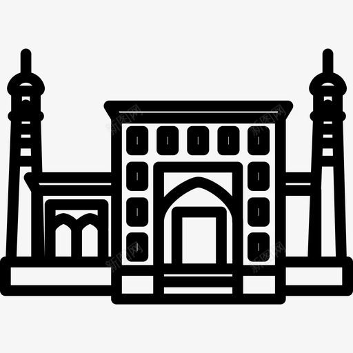 伊卡清真寺纪念碑12座直线形图标svg_新图网 https://ixintu.com 伊卡清真寺 直线形 纪念碑12座