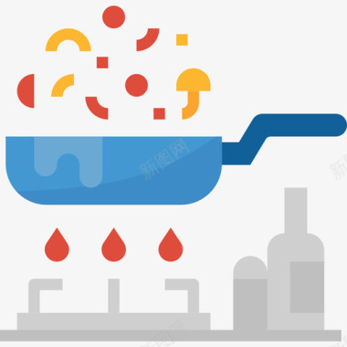 烹饪烹饪19平淡图标图标