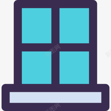 窗主元素5线颜色蓝色图标图标