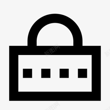 密码锁保险箱图标图标