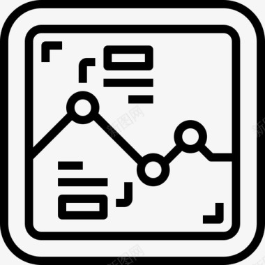 分析搜索引擎优化和在线营销12线性图标图标