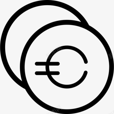 硬币货币31直系图标图标