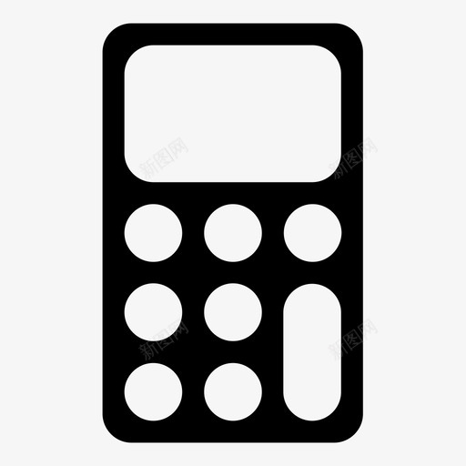 计算器数字工程图标svg_新图网 https://ixintu.com 工程 数字 数学 计算器