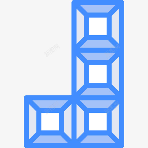 俄罗斯方块电子游戏8蓝色图标svg_新图网 https://ixintu.com 俄罗斯方块 电子游戏8 蓝色