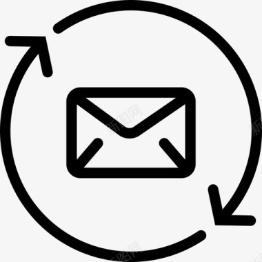 邮件商务80直邮图标图标