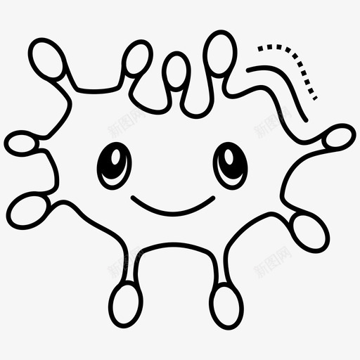 卡通细菌细菌感染情感图标svg_新图网 https://ixintu.com 卡通细菌 微生物学 微生物有机体 情感 生命 细菌感染