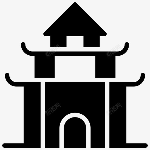 佛教寺庙曼谷寺庙泰国寺庙图标svg_新图网 https://ixintu.com 佛教寺庙 崇拜 曼谷寺庙 泰国地标 泰国字形图标 泰国寺庙