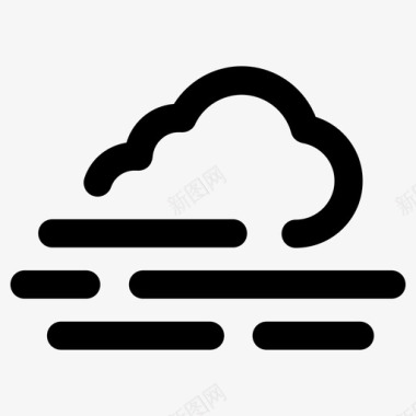 雾气候雾天气图标图标