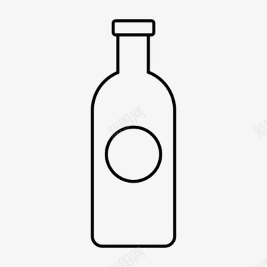 酒瓶饮料酒图标图标