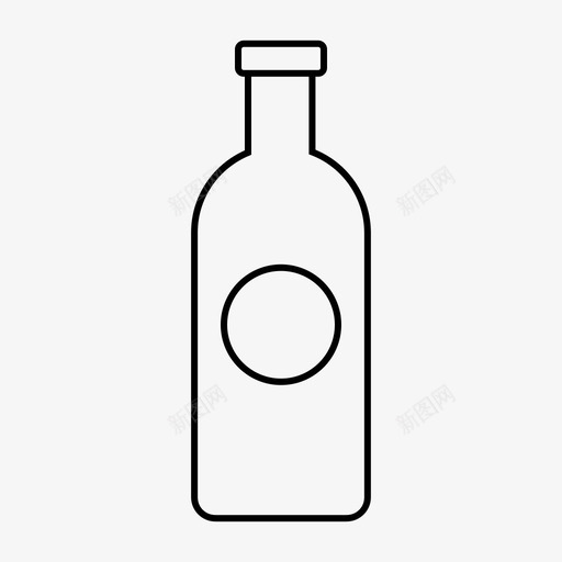 酒瓶饮料酒图标svg_新图网 https://ixintu.com 聚会庆祝 酒 酒瓶 饮料