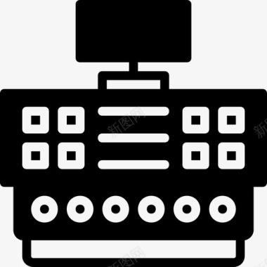 仪表板工业7填充图标图标