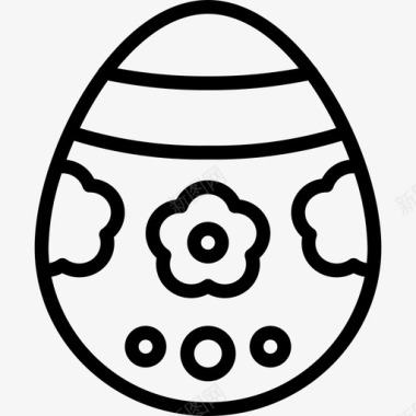 复活节彩蛋春季25直纹图标图标