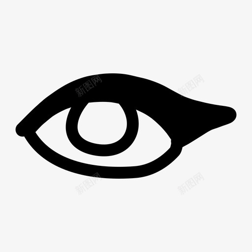 眼睛眼线表情图标svg_新图网 https://ixintu.com 化妆 眼睛 眼线 表情 视野