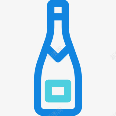 香槟家居元素4直线蓝图标图标