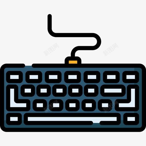 键盘技术15线颜色图标svg_新图网 https://ixintu.com 技术15 线颜色 键盘